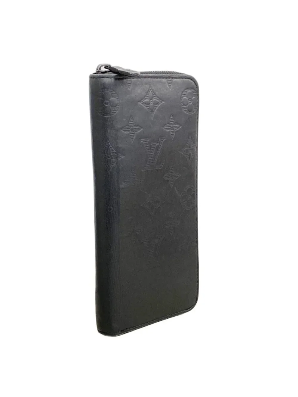 Louis Vuitton Wallet Monogram Shadow Zippy Vertical Black